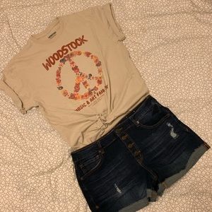 Woodstock band tee